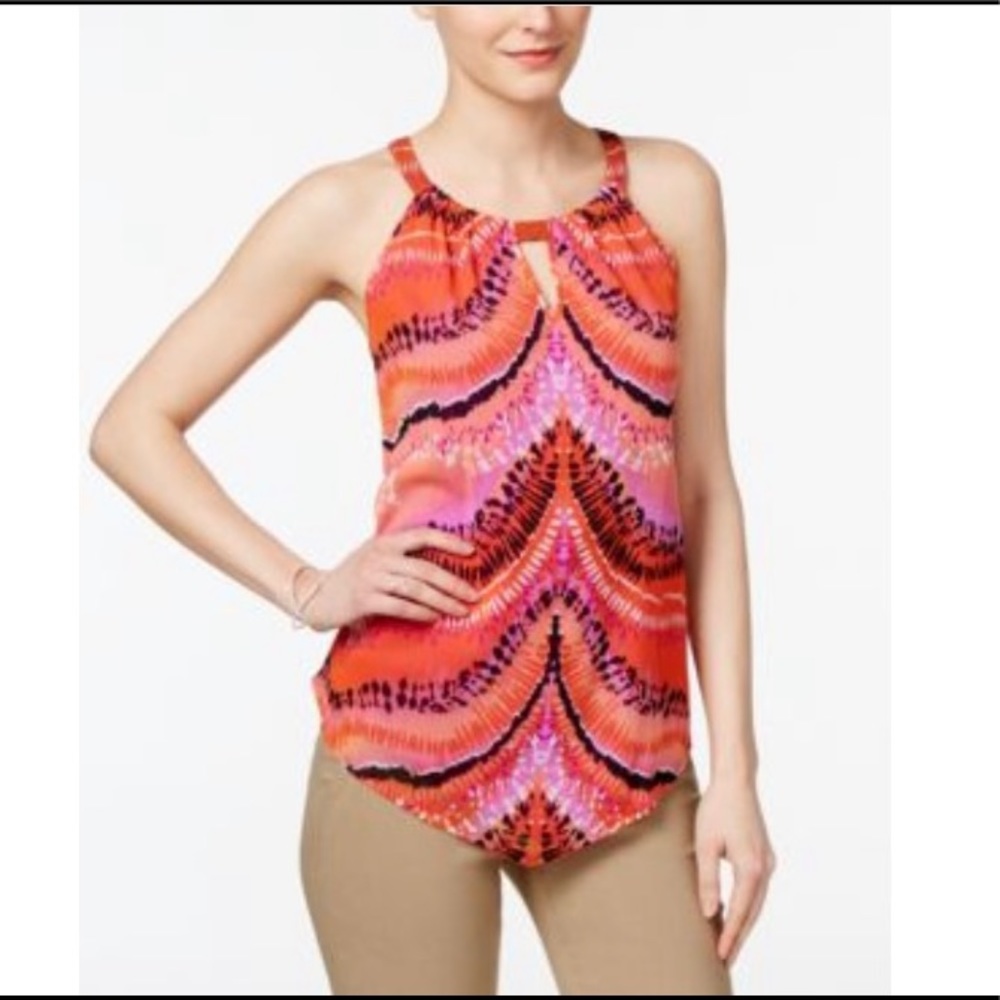 INC Keyhole Halter Top